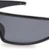 GIGIMOTTE Black Headband Mask Sunglasses for Women Men Cool Futuristic Shades Trendy Rave Accessories UV400 Protective GM9608